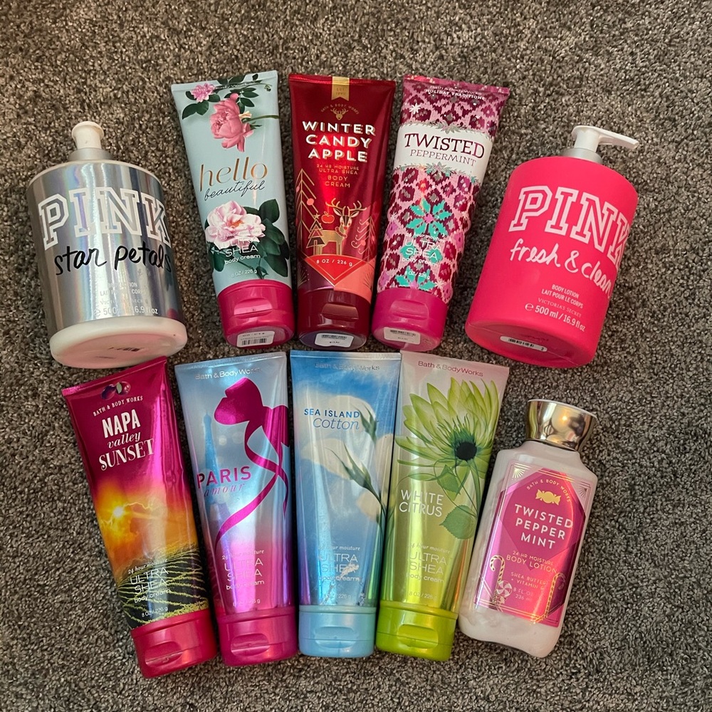 lotion and candles